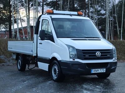 begagnad VW Crafter 2.0 TDI 163hk HIAB KRAN FLAK DRAG MOMSBIL