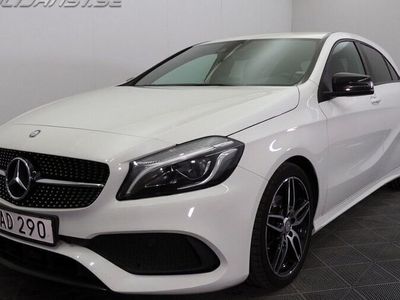 begagnad Mercedes A180 Benz A 4. RÄNTE 180 AMG SPORT NIGHT PACKA 2017, Halvkombi