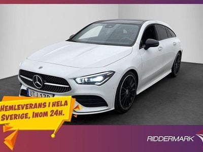 Vit Begagnad 2019 Mercedes CLA200 Shooting Brake AMG Kombi | 259 900 kr (Marknadspris)
