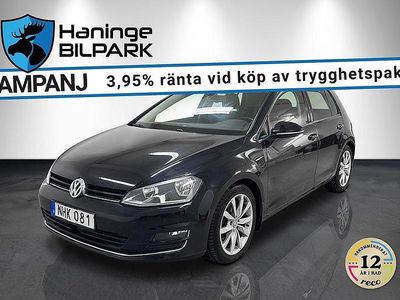 Svart Begagnad 2013 VW Golf VII Highline Halvkombi | 119 000 kr (Marknadspris)