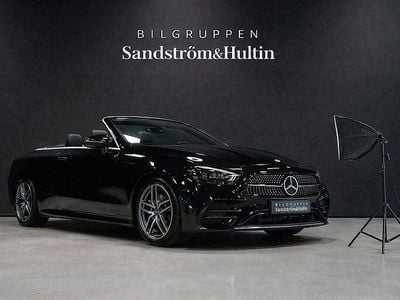 Obsidiansvart metallic Begagnad 2023 Mercedes E200 AMG Line Premium Plus Cab | 589 000 kr