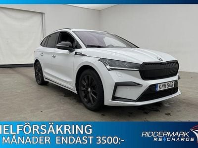 Vit Begagnad 2021 Skoda Enyaq iV SportLine SUV | 369 800 kr (Marknadspris)