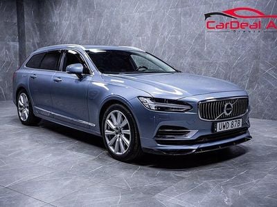 Begagnad Volvo V90 Inscription 303 HK (222 kW) 2019 Ljusblå Kombi