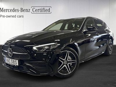 Begagnad Mercedes C300e AMG line 313 HK (230 kW) 2022 Svart Kombi