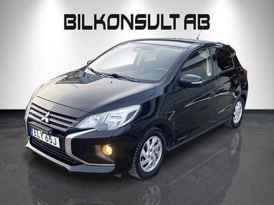 Begagnad Mitsubishi Space Star 80 HK (58 kW) 2020 Svart Halvkombi