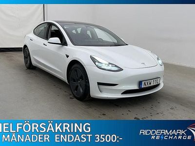 Begagnad Tesla Model 3 Standard Range Plus 239 kW (325 HK) 2021 Vit Sedan