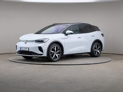 Glacier white metallic black (vit metallisk) Begagnad 2022 VW ID.4 GTX SUV | 329 000 kr (Bra pris)