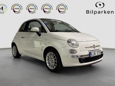 Begagnad Fiat 500C Lounge 69 HK (50 kW) 2011 Vit Cab