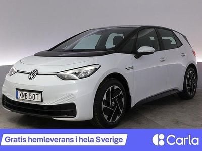 Begagnad VW ID.3 Pro Performance 150 kW (204 HK) 2020 Vit Halvkombi