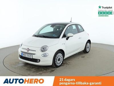 Vit Begagnad 2018 Fiat 500 Lounge Halvkombi | 127 000 kr (Marknadspris)