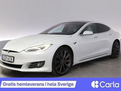 Vit Begagnad 2020 Tesla Model S Performance Halvkombi | 424 990 kr (Superpris)