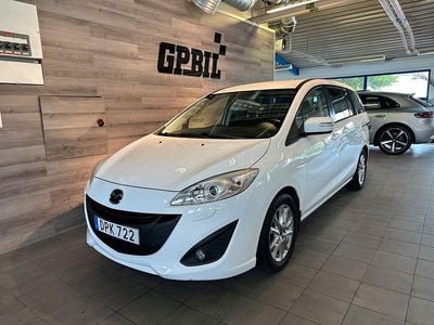 Vit Begagnad 2014 Mazda 5 Minibuss | 99 500 kr