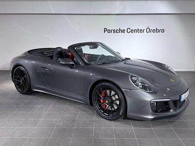 Begagnad Porsche 911 Carrera 4 Cabriolet 450 HK (330 kW) 2018 Mörkgrå Cab