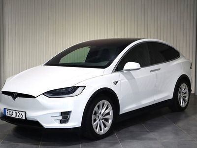 begagnad Tesla Model X 90D AWD 6-sits Svensksåld Skalstolar 2016, SUV