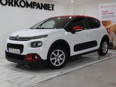 Begagnad Citroën C3 PureTech 82 HK (60 kW) 2017 Vit Halvkombi