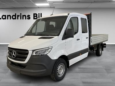 begagnad Mercedes Sprinter Benz 319 CDI Dubbelhytt Flak A3 OMG LEV 2024, Transportbil