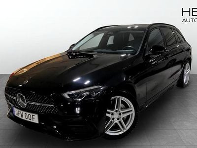 Begagnad Mercedes C300e AMG line 313 HK (230 kW) 2023 Svart Kombi