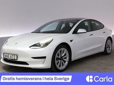 Vit Begagnad 2022 Tesla Model 3 Standard Range Sedan | 318 990 kr (Marknadspris)