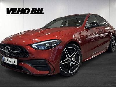 Röd Begagnad 2021 Mercedes C220 AMG Sedan | 379 000 kr (Lite dyr)