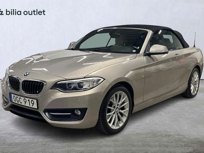 Silver Begagnad 2017 BMW 220 Sport Line Cab | 199 900 kr (Marknadspris)