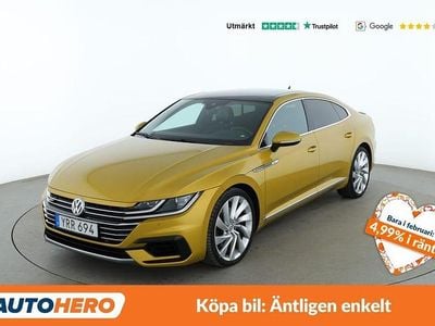 Begagnad VW Arteon R-line 243 HK (178 kW) 2017 Gul Halvkombi