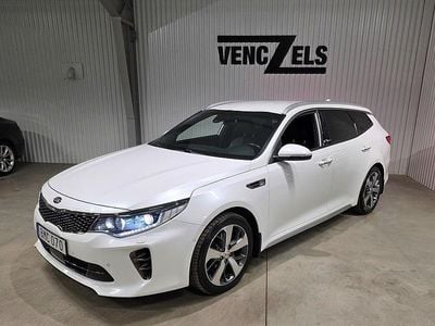 Vit metallic (pearl) Begagnad 2018 Kia Optima GT-Line Kombi | 194 000 kr (Marknadspris)