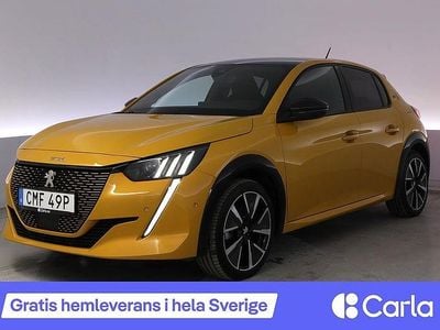 Begagnad Peugeot e-208 GT 100 kW (136 HK) 2022 Gul Halvkombi