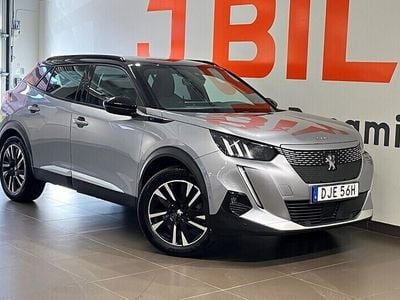 Begagnad Peugeot e-2008 GT 100 kW (136 HK) 2021 Blå vertigo SUV