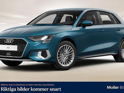 Atollblå metallic Begagnad 2023 Audi A3 Proline Sedan | 269 900 kr (Marknadspris)