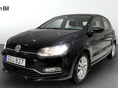 Begagnad VW Polo Comfortline 90 HK (66 kW) 2017 Svart Halvkombi