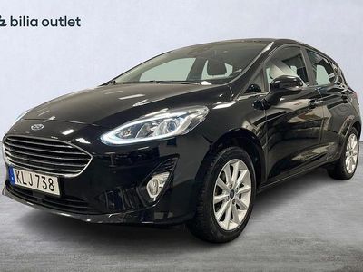 Begagnad Ford Fiesta Titanium 101 HK (74 kW) 2018 Svart Halvkombi