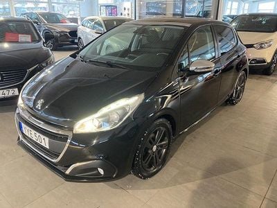 Svart Begagnad 2017 Peugeot 208 Style Halvkombi | 89 500 kr (Lite dyr)