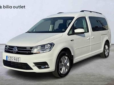 Vit Begagnad 2019 VW Caddy Maxi Life Life Minibuss | 229 900 kr