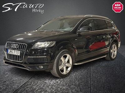 Svart Begagnad 2014 Audi Q7 S-Line SUV | 189 900 kr (Dyr)