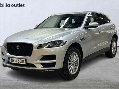 begagnad Jaguar F-Pace 20d AWD Prestige 180hk Navi Meridian Drag Bkam 2018 Grå