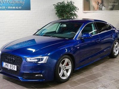 Begagnad Audi A5 Sportback S-Line 177 HK (130 kW) 2014 Blå Halvkombi