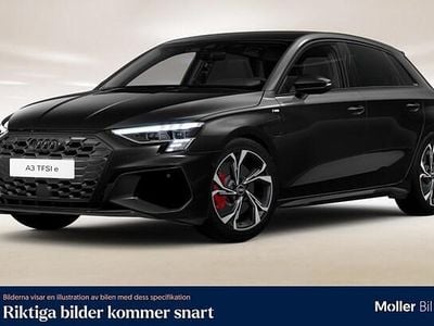 Mytsvart metallic Begagnad 2022 Audi A3 Sportback e-tron S-Line Halvkombi | 309 900 kr (Marknadspris)