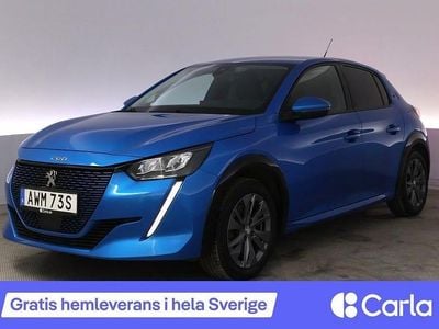 Begagnad Peugeot e-208 Allure 100 kW (136 HK) 2020 Blå Halvkombi