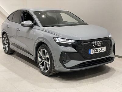 Kiselgrå Begagnad 2023 Audi Q4 Sportback e-tron SUV | 454 500 kr (Marknadspris)