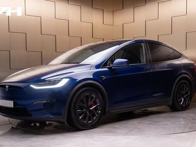 begagnad Tesla Model X Plaid Uppgr. Autopilot BlueMetallic 2023, SUV