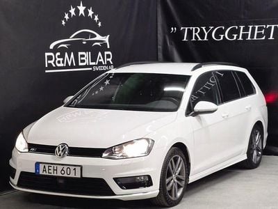 Vit Begagnad 2016 VW Golf VII R-line Kombi | 159 800 kr (Marknadspris)