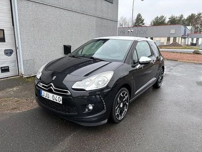 Begagnad Citroën DS3 120 HK (88 kW) 2010 Svart Halvkombi