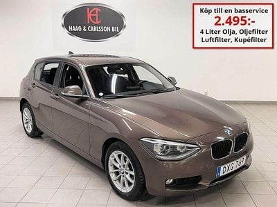 Brun Begagnad 2015 BMW 116 Halvkombi | 112 900 kr (Marknadspris)