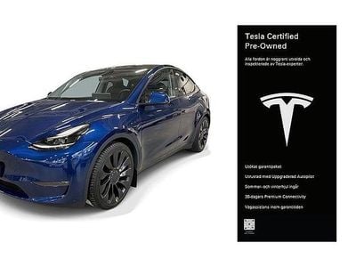 Blå Begagnad 2023 Tesla Model Y Performance SUV | 449 100 kr (Marknadspris)
