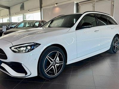 Vit Begagnad 2022 Mercedes C300e AMG line Kombi | 399 000 kr (Dyr)
