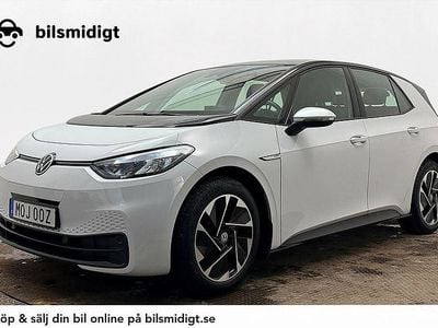 Begagnad VW ID.3 Pro 150 kW (204 HK) 2022 Vit Halvkombi