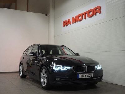Svart Begagnad 2017 BMW 318 Sport Line Kombi | 149 900 kr (Marknadspris)