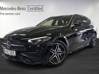 Svart Begagnad 2022 Mercedes C300 AMG line Kombi | 439 900 kr