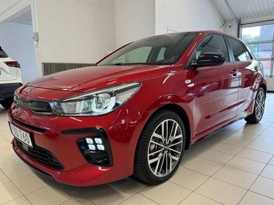 Begagnad Kia Rio GT-Line 120 HK (88 kW) 2019 Rödmetallick Halvkombi