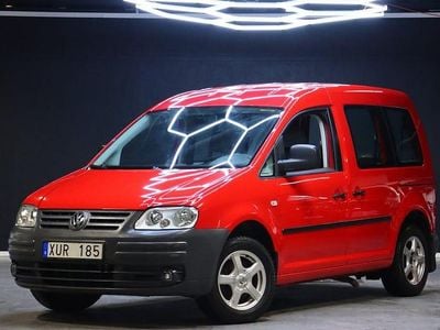 Röd Begagnad 2006 VW Caddy Life Minibuss | 129 900 kr